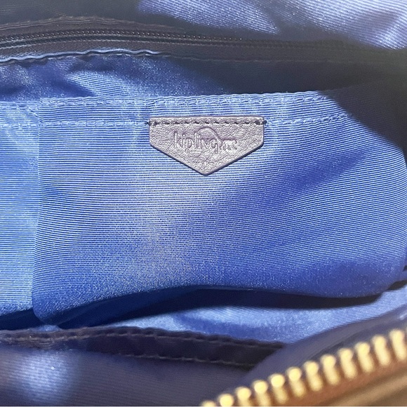 KIPLINGER KAEON TRIUMPHANT TRAVEL BAG. VEAGAN LEATHER TRIM. CROSSBODY STRAP. - Picture 11 of 14